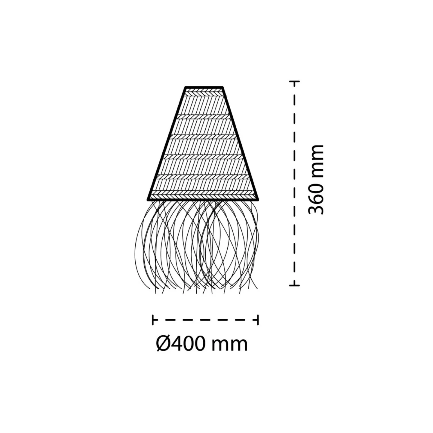 medu-seaweed-lampshade maat.