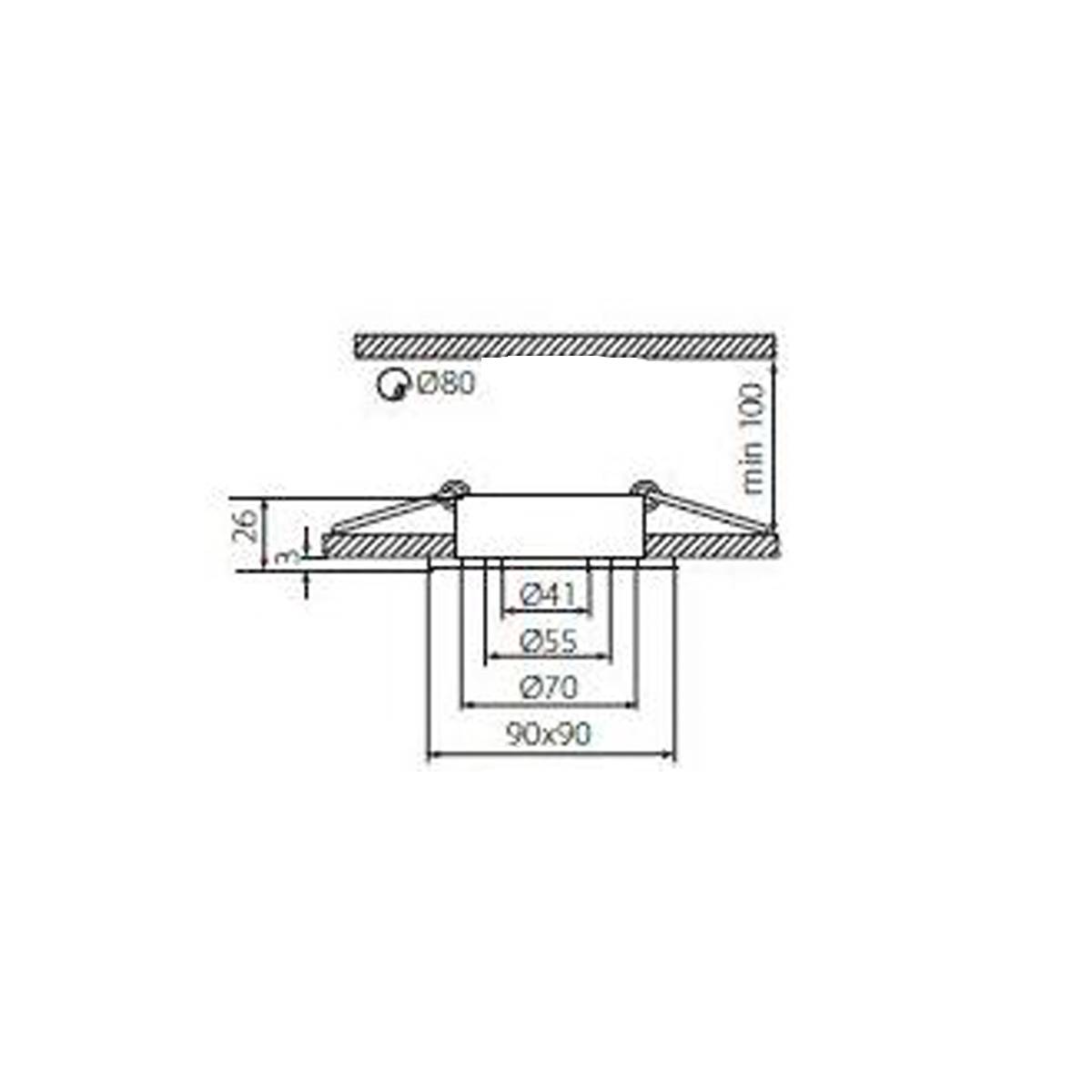 inbouwspot rvs led vierkant seidi