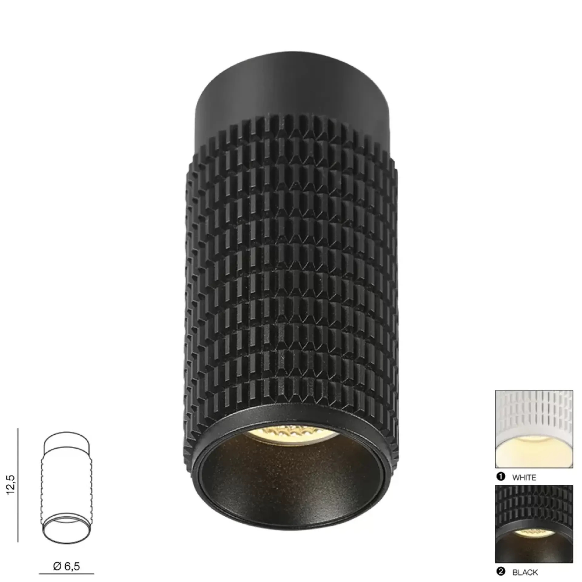 Avica-opbouwspot-GU10-led-zwart-wit-over.