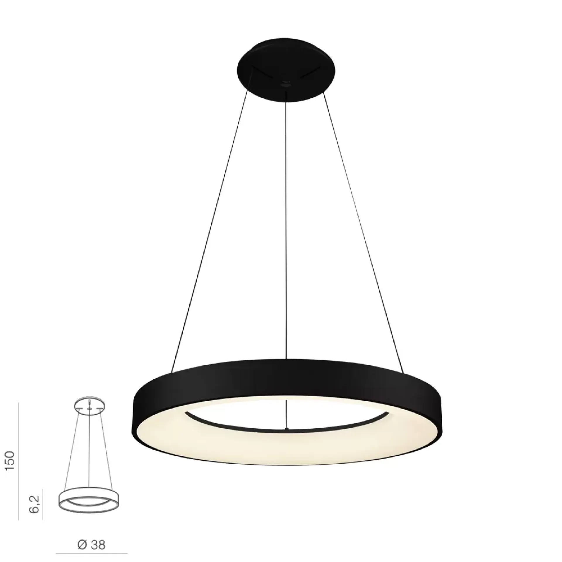 Santana-pendant-38-led-plafondlamp-zwart.