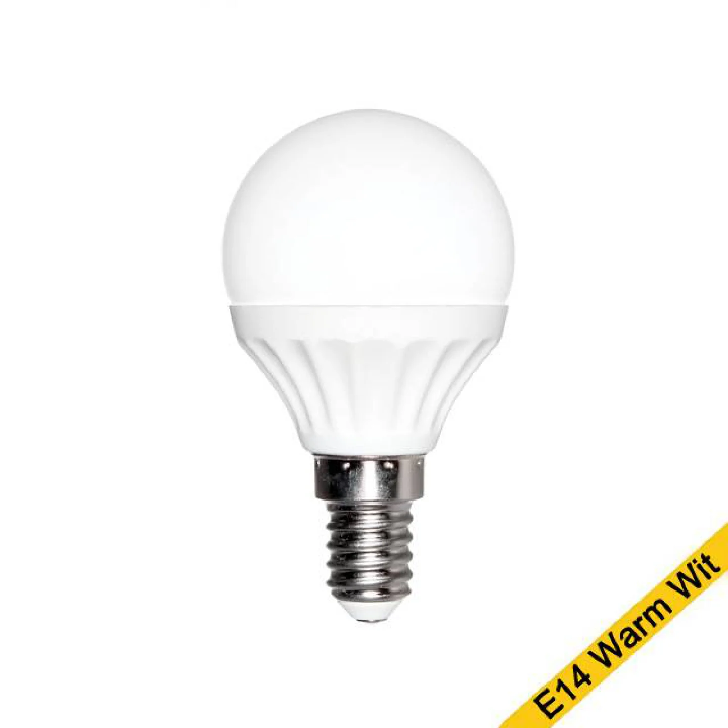 Led kogellamp 4W E14 warm wit licht.
