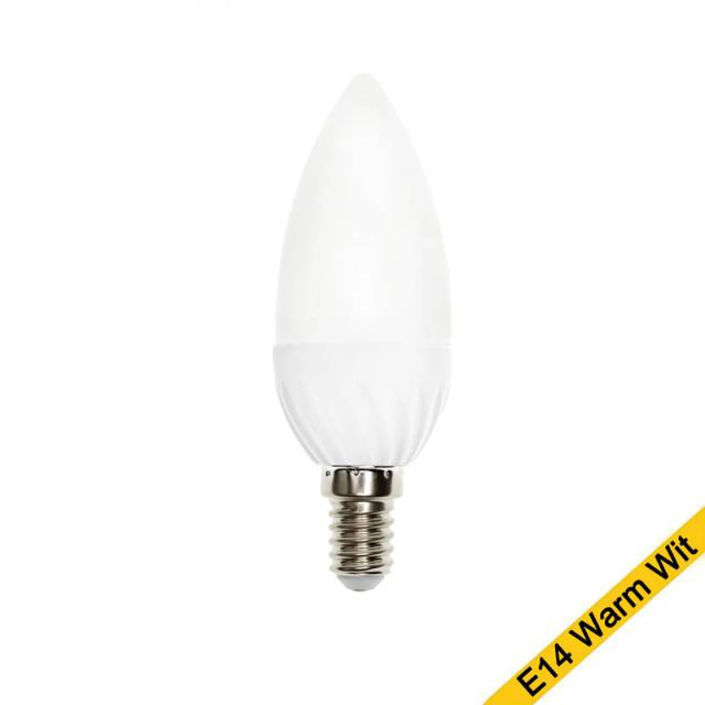Led kaarslamp 6W E14 warm wit licht.
