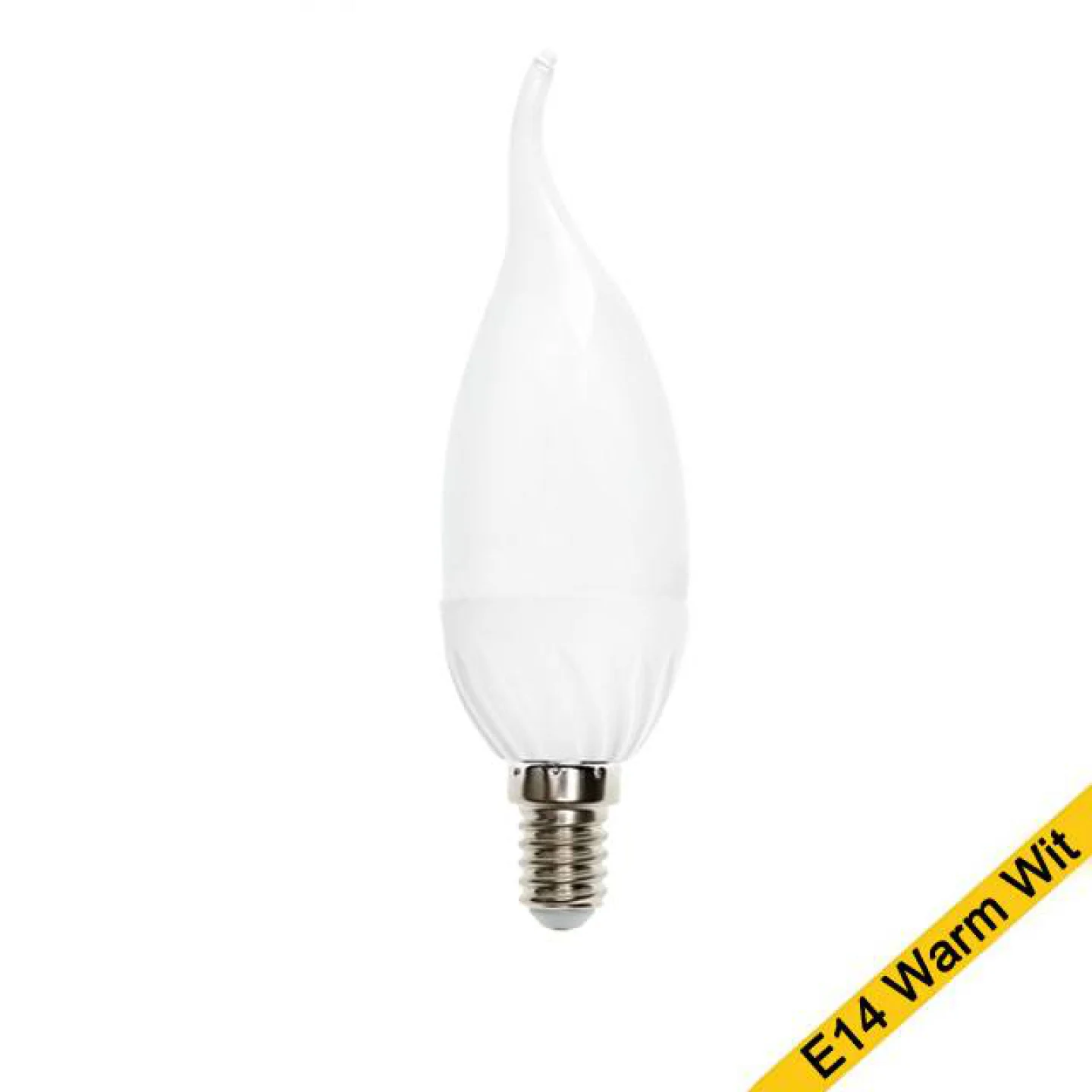 Led tipkaarslamp 4W E14 warm wit licht.