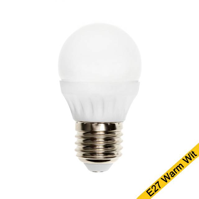 Led kogellamp 4W E27 warm wit licht
