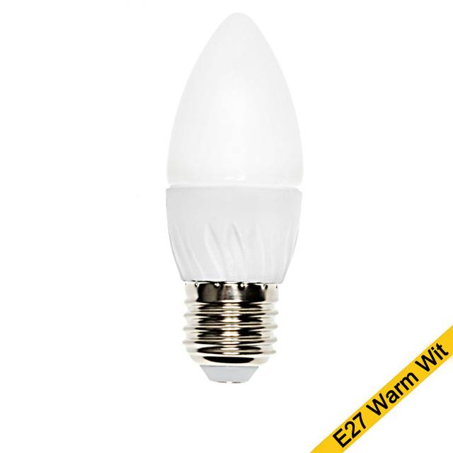 Led kaarslamp 4W E27 warm wit licht