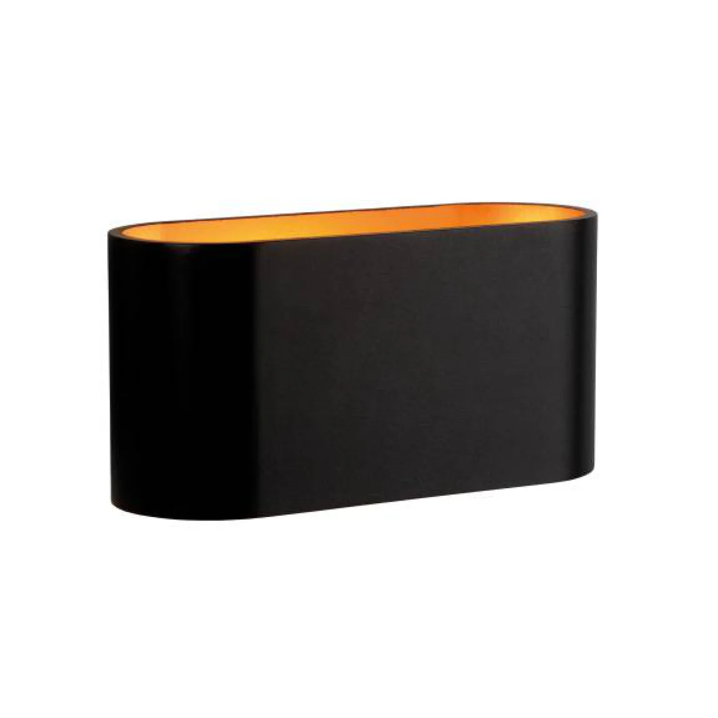 Squalla zwart brons led robuust wandlamp.