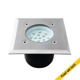 Grondspot rvs led koel wit licht