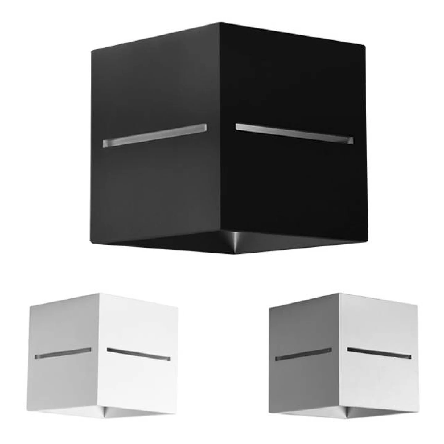 Asil wandlamp zwart wit grijs led.