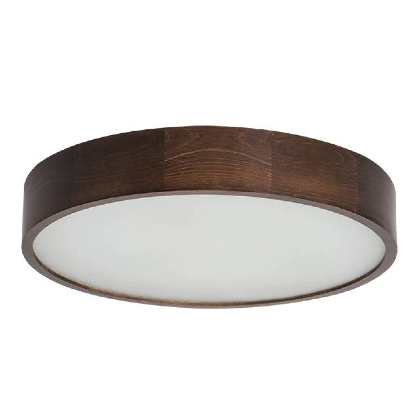 plafonniere led hout bruin.