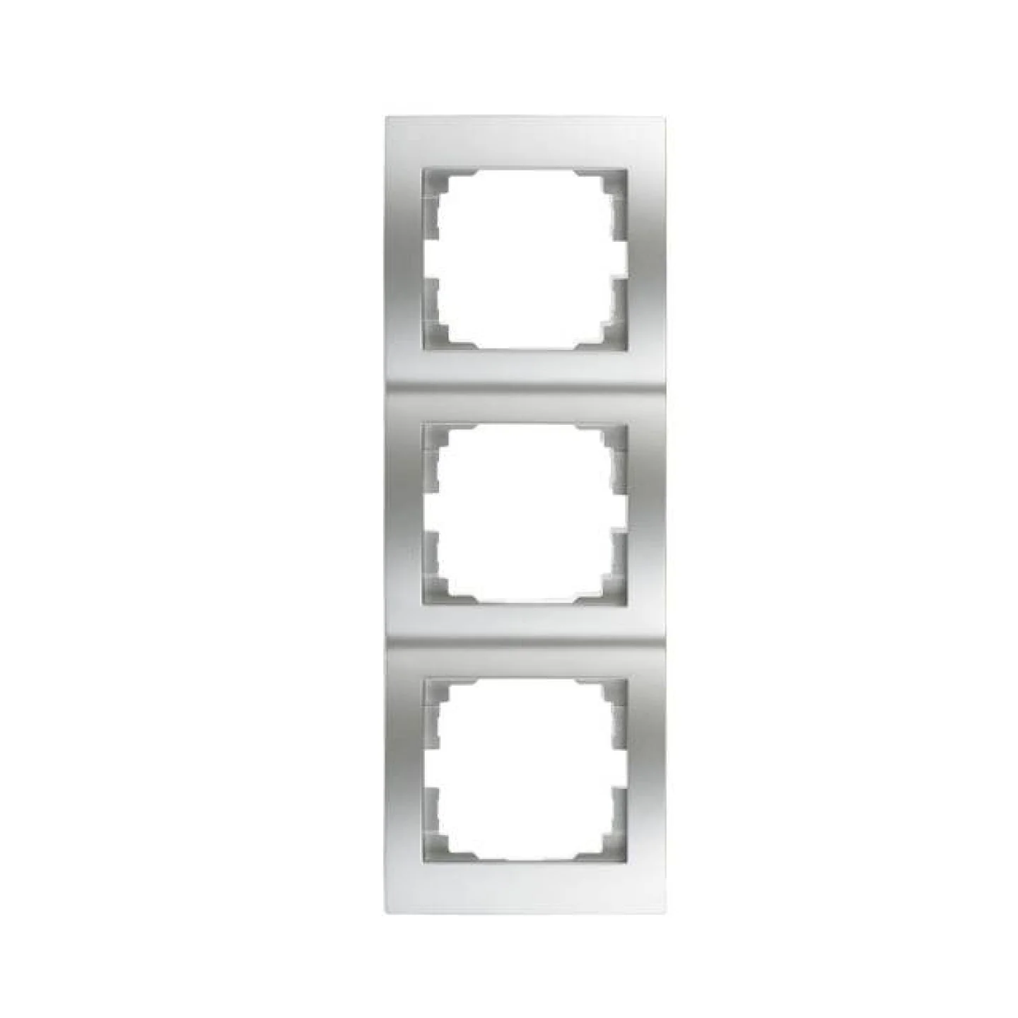 Logi afdekraam drie verticaal zilver.
