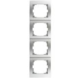 Logi afdekraam vier verticaal zilver
