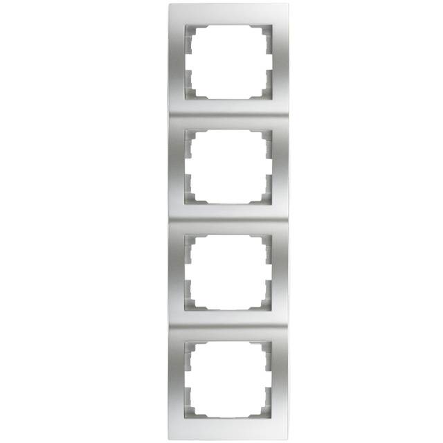 Logi afdekraam vier verticaal zilver