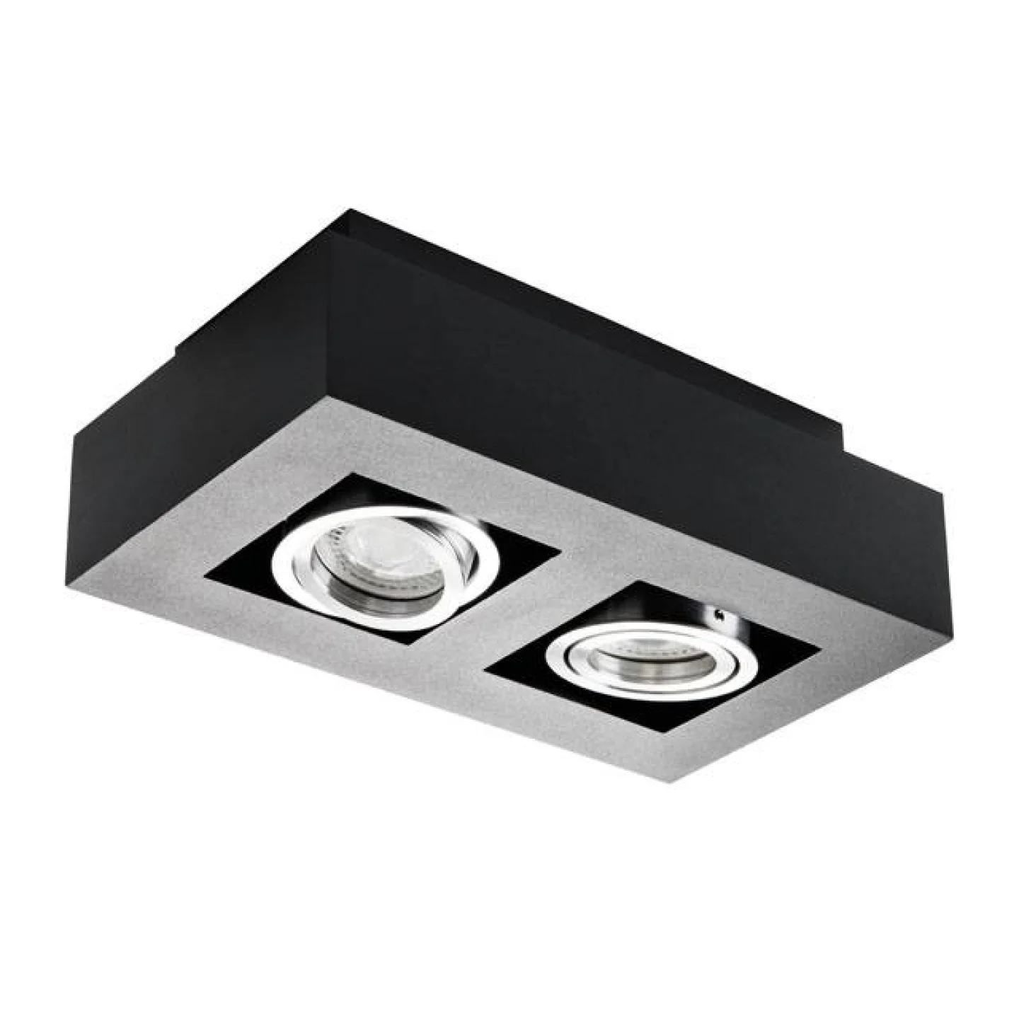 opbouwspot dubbel zwart wit led.