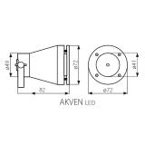 Akven led tuinspot waterdicht led 12Volt