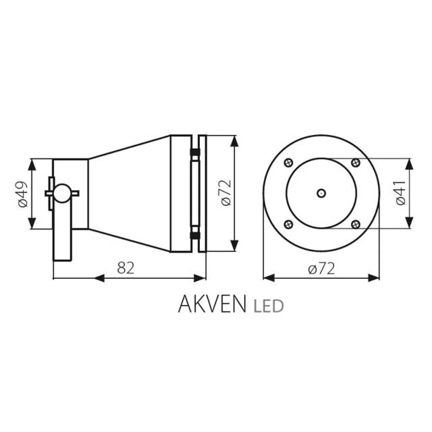 Akven led tuinspot waterdicht led 12Volt.