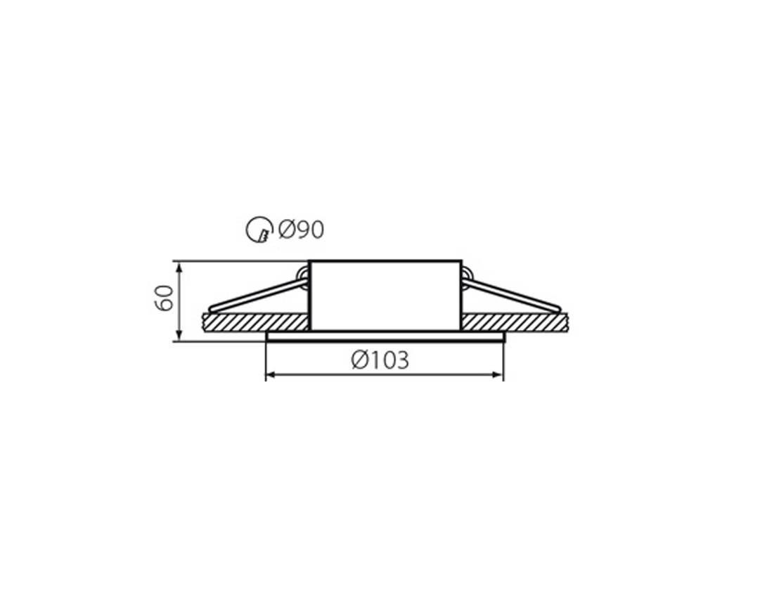 Aprila rond maat inbouwspot led