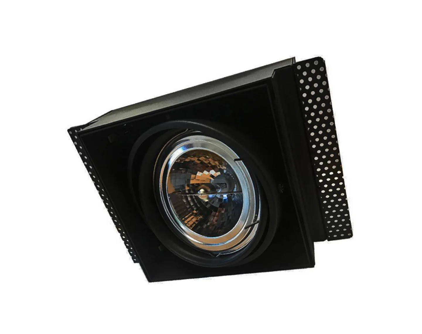 Kardanspot led stucspot trimless zwart.