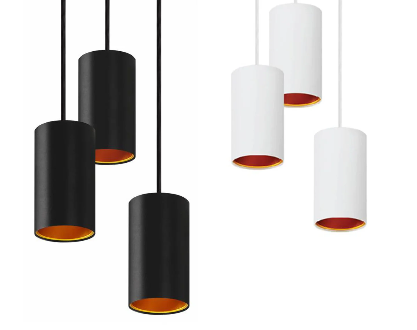 Chloe hanglamp zwart goud led gu10 driev.