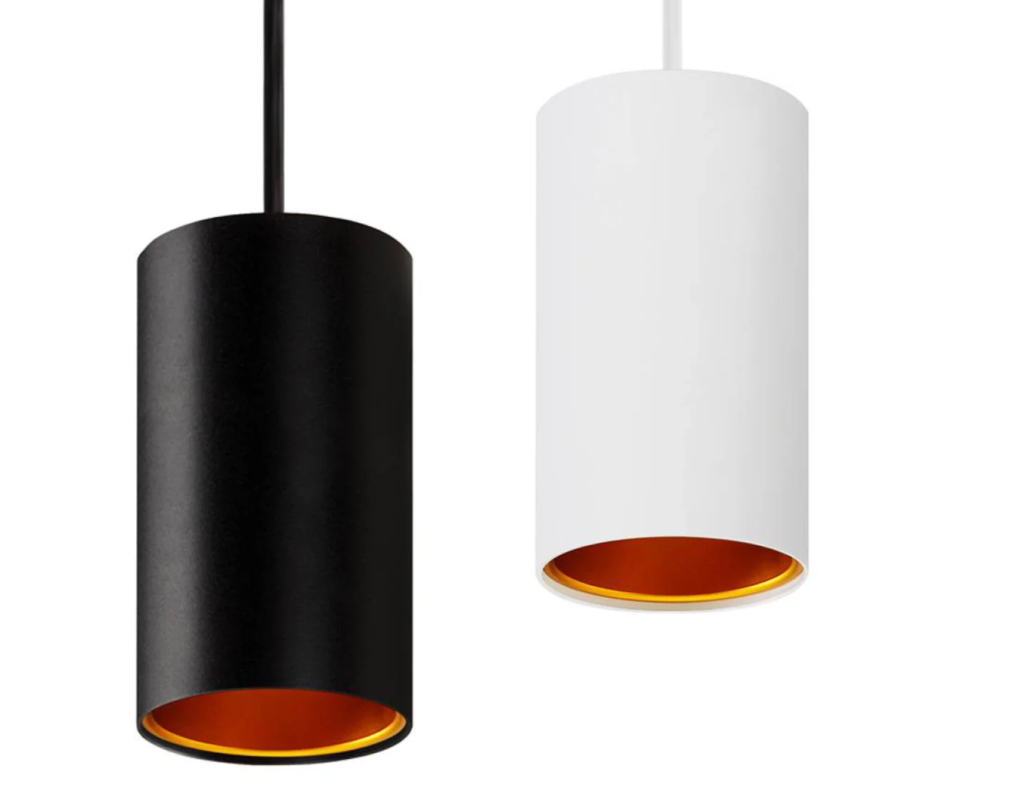 Chloe wit brons zwart retrofit led hangl.