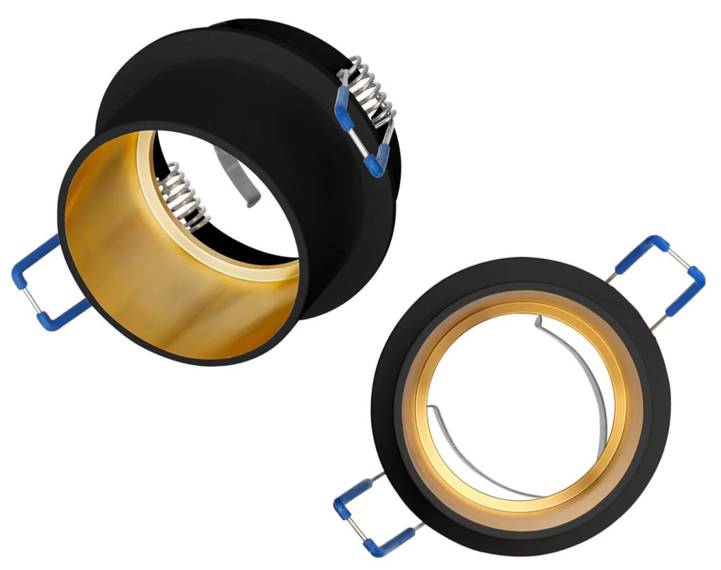 spag-S led inbouwspot zwart goud.