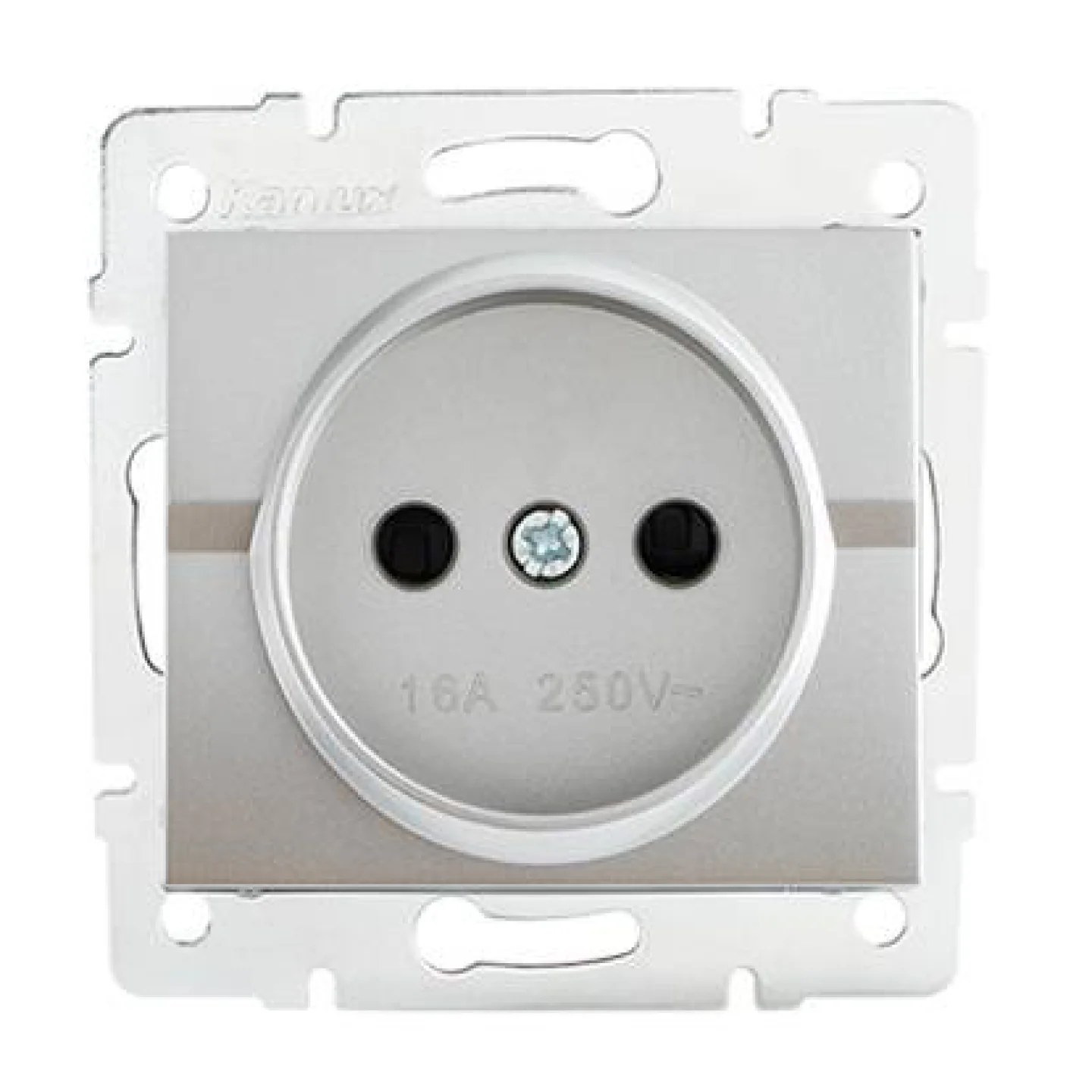 25203 Logi stopcontact Zilver.