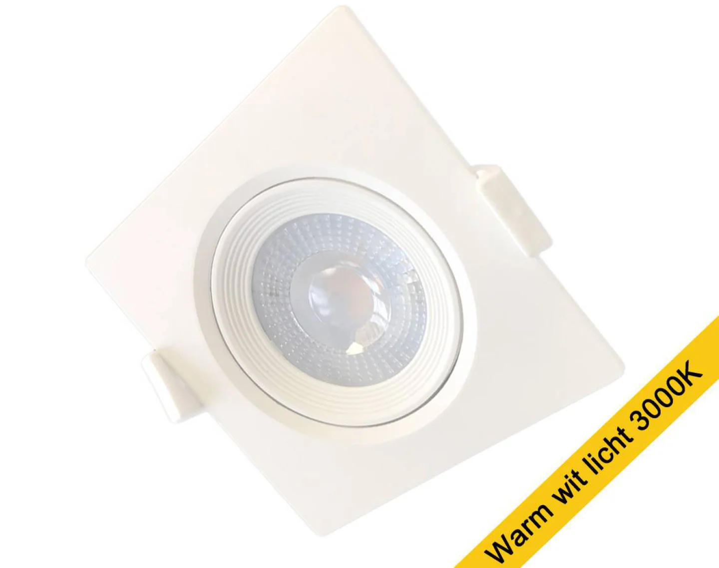 Emra Led spot vierkant warm licht.