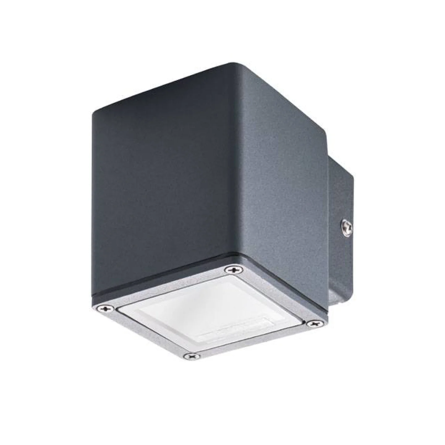 Wandlamp Zwart Vierkant Buiten Led.