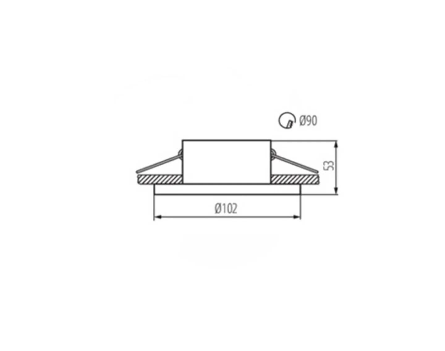 led inbouwspot rond maat imines.