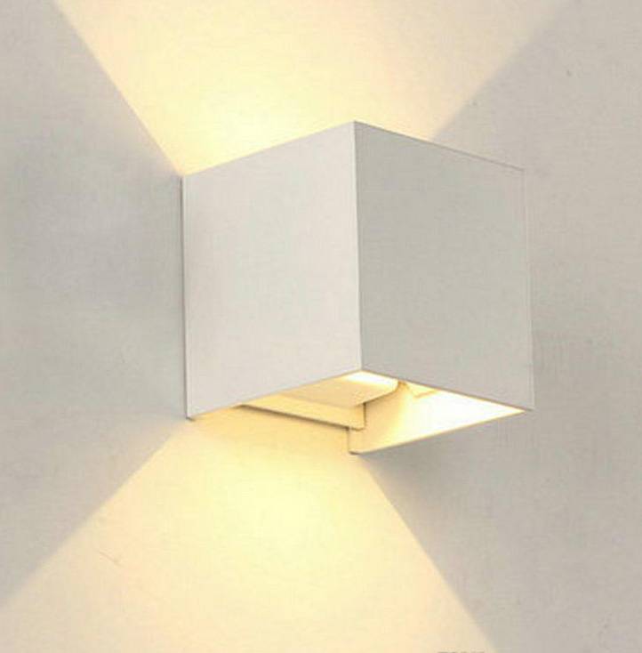 led wandlamp buiten wit vierkant