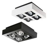 Stobi viervoudig led opbouwspot