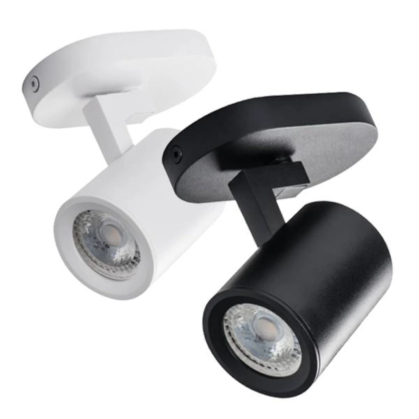 wand opbouwspot led zwart.