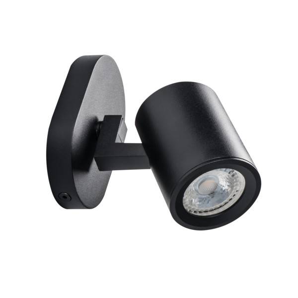 led opbouwspot zwart