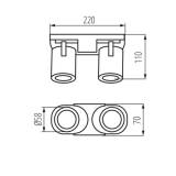 opbouwspot laurin kanlux led