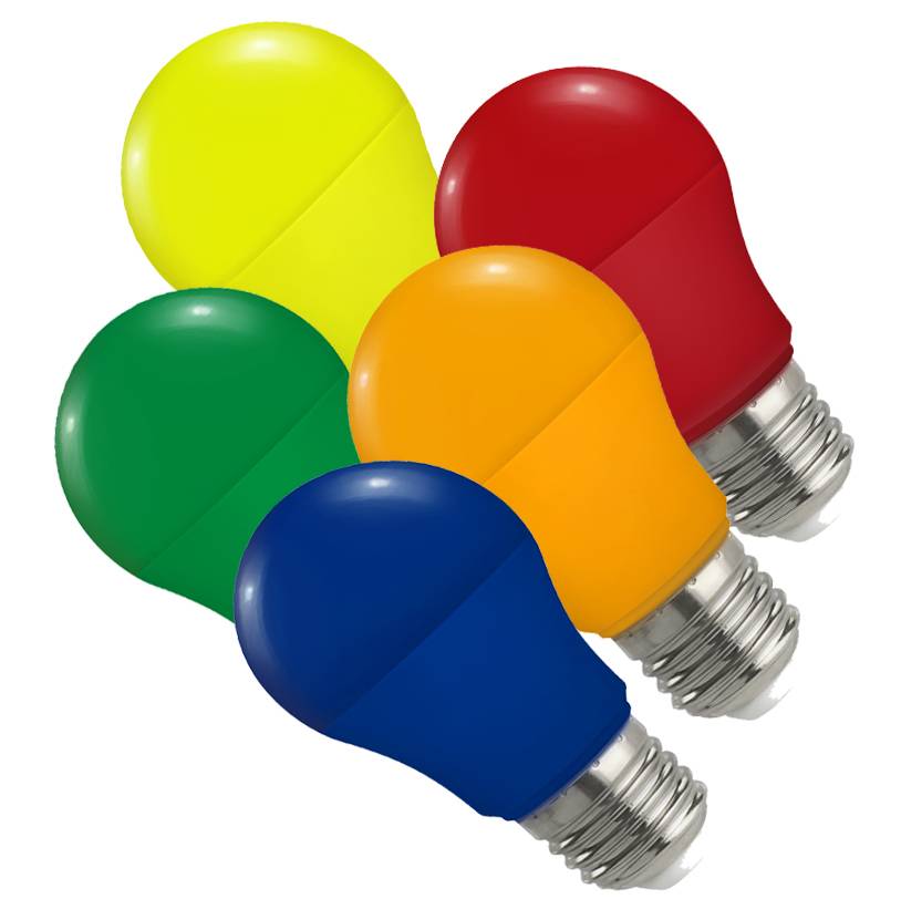 Bollo GLS lamp 5Watt Kleur | Prikkabel en led lampen