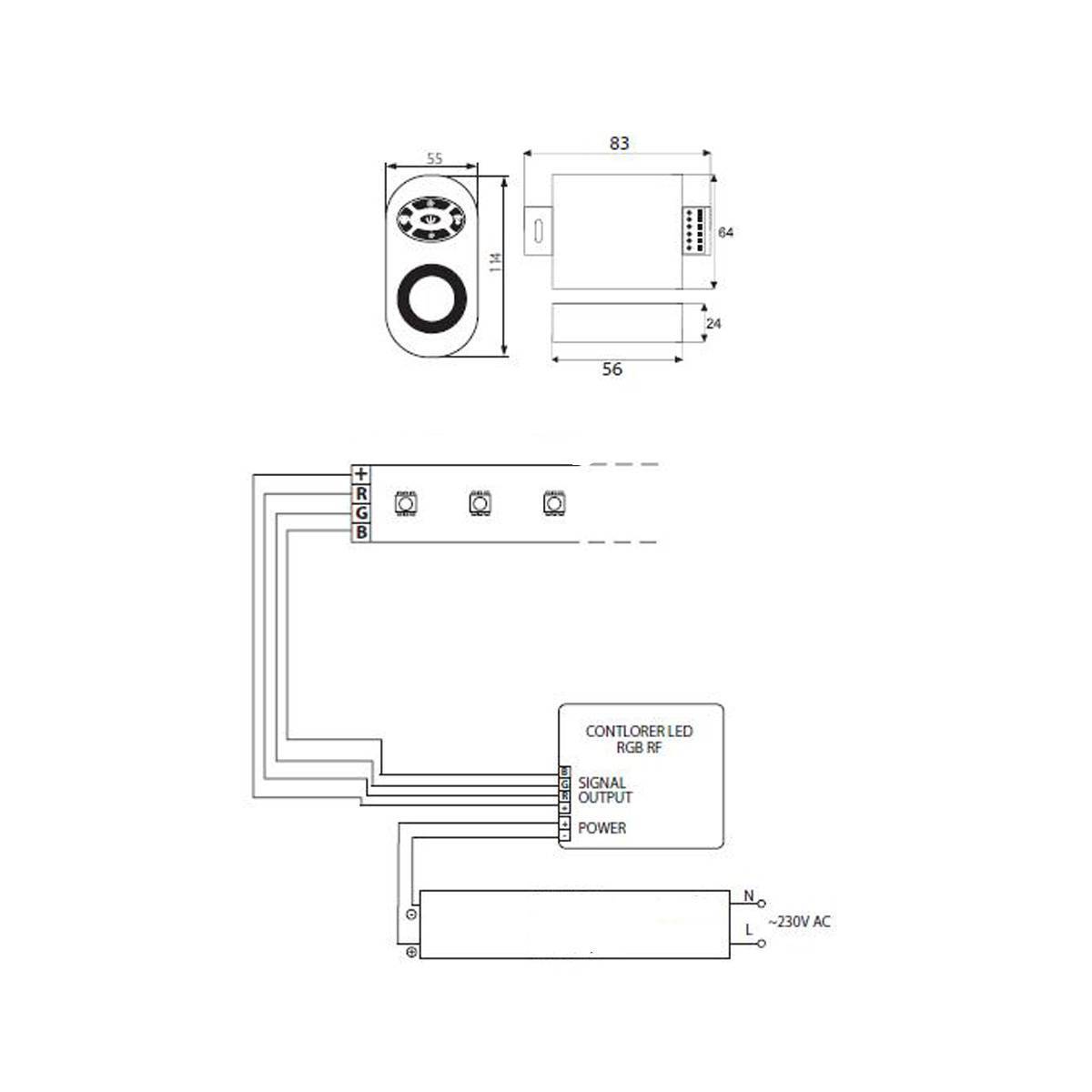 led strip rgb kleur controller