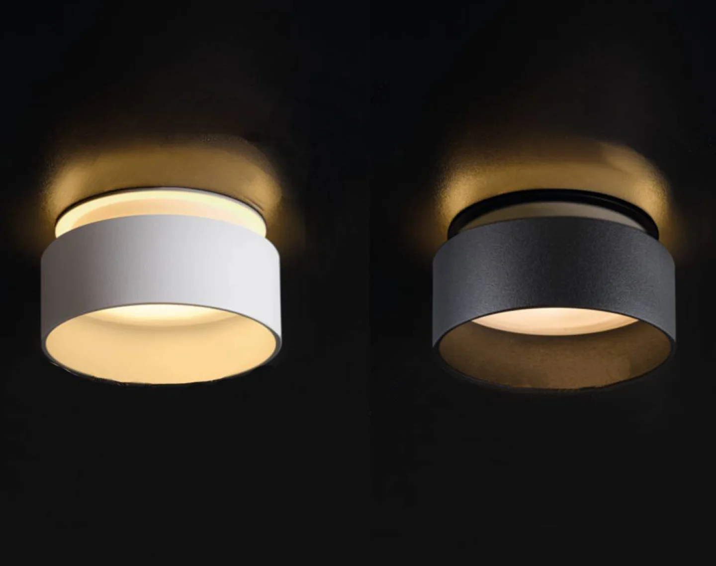govik inbouwspot zwart rond led.
