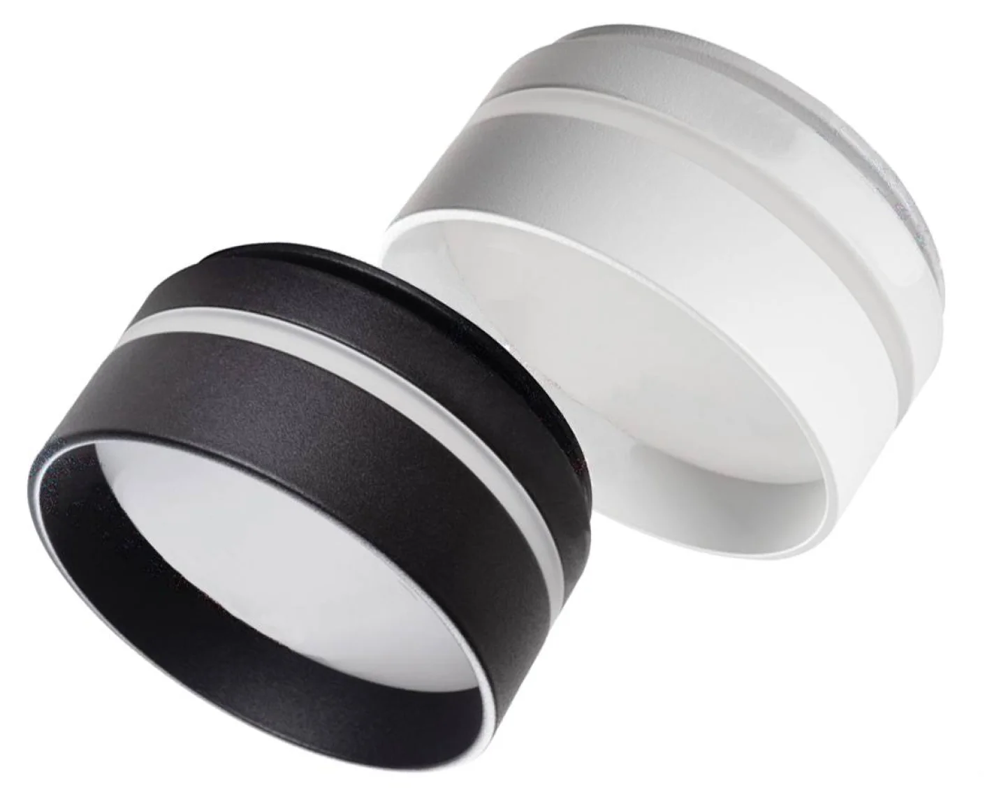 govik halo led spot rond zwart.