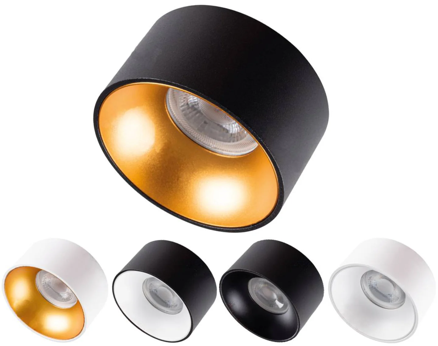 mini riti goud zwart inbouwspot led.
