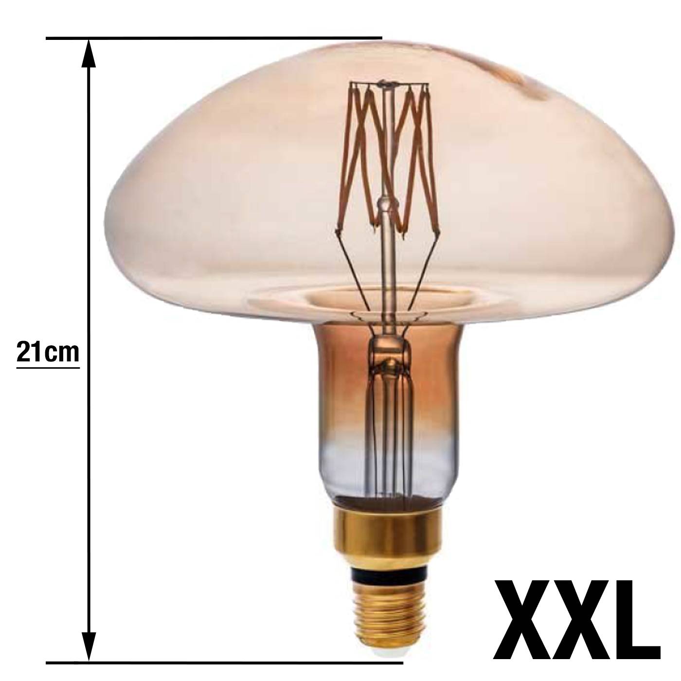 Led lamp grrot jelly dimbaar filament