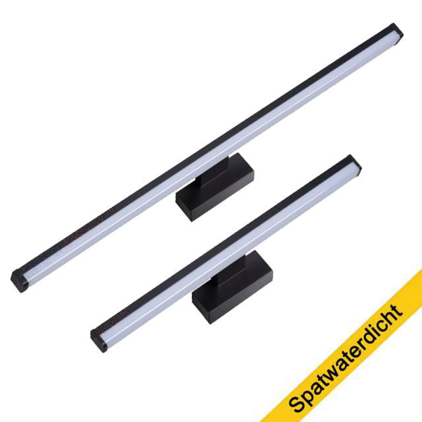 Badkamerlamp spiegel led zwart.