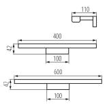 badkamerlamp asten led zwart