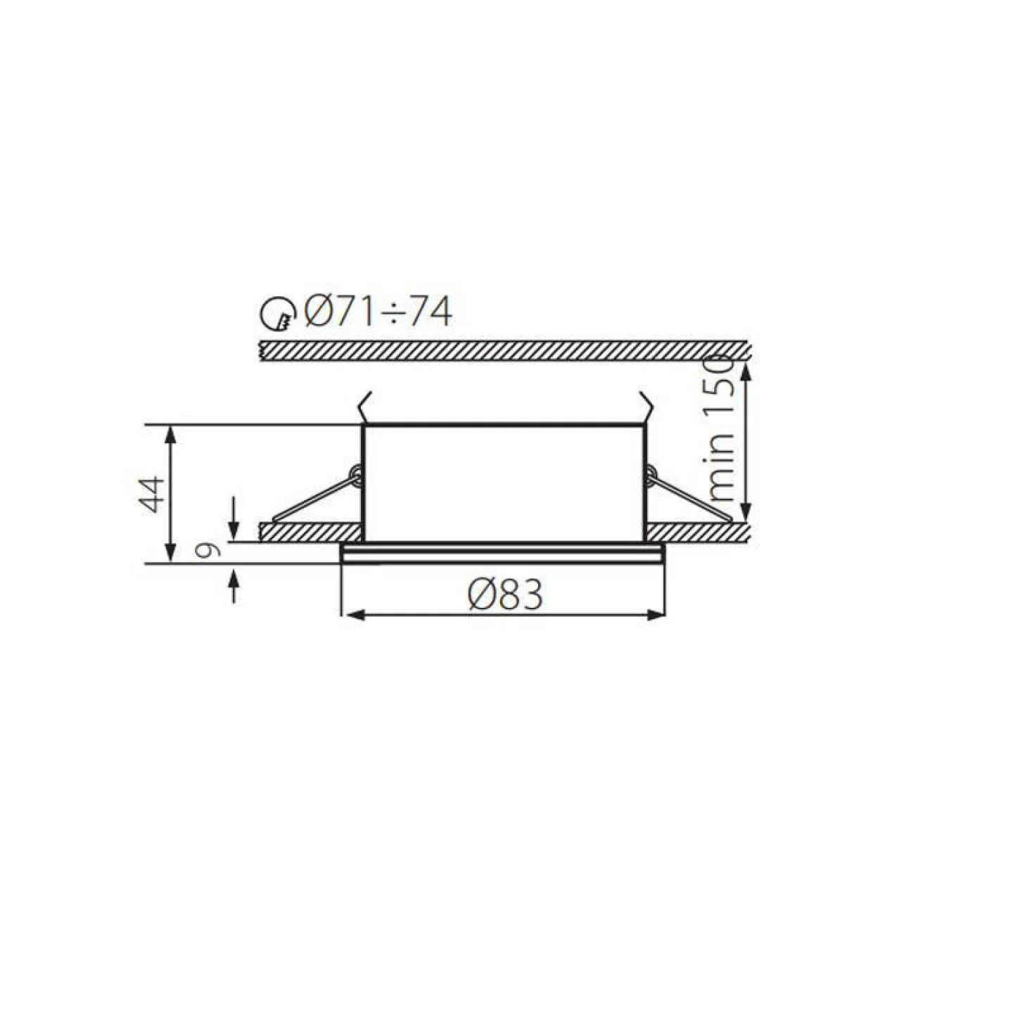 inbouwspot ip44 led waterdicht.