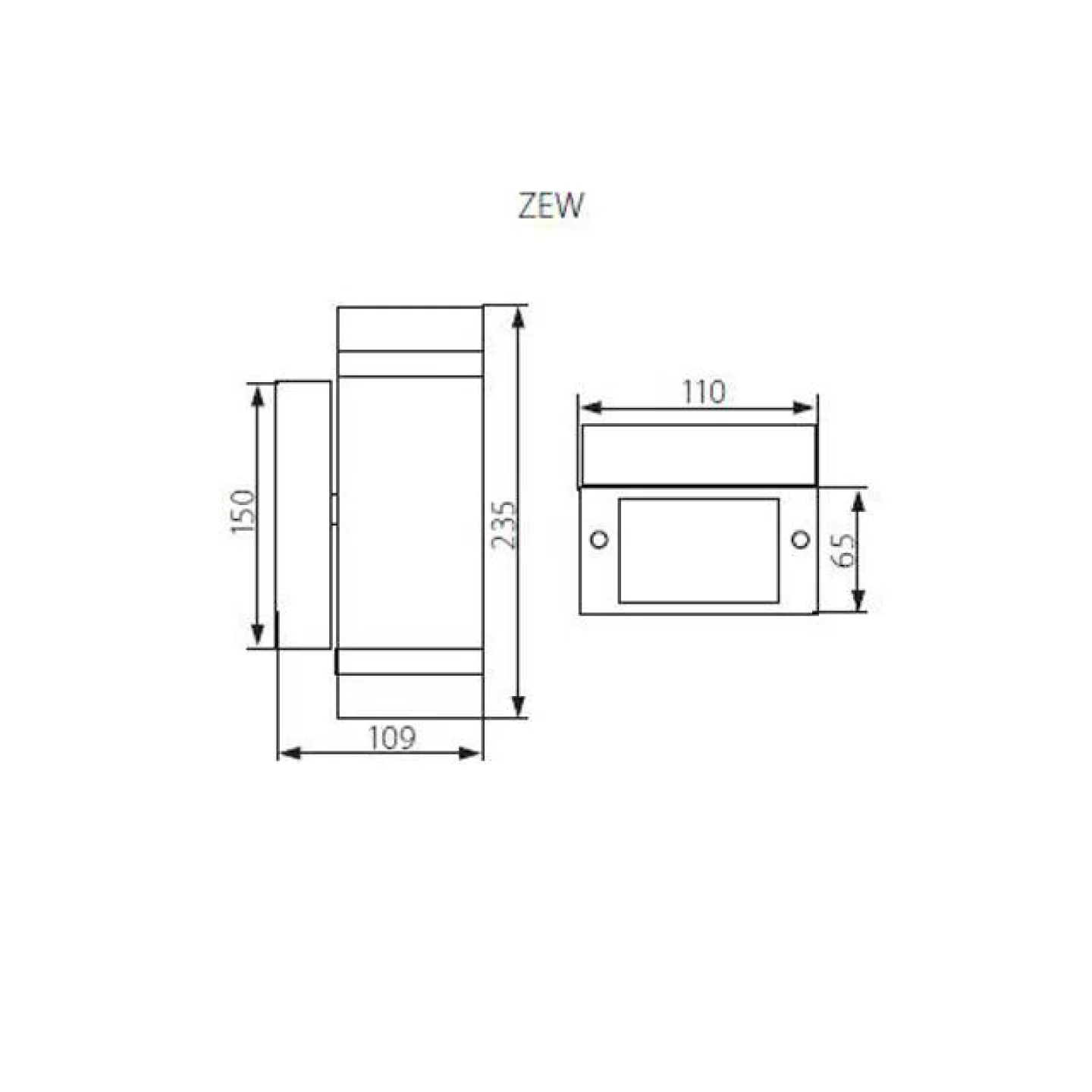 zew buitenlamp zwart grijs led.