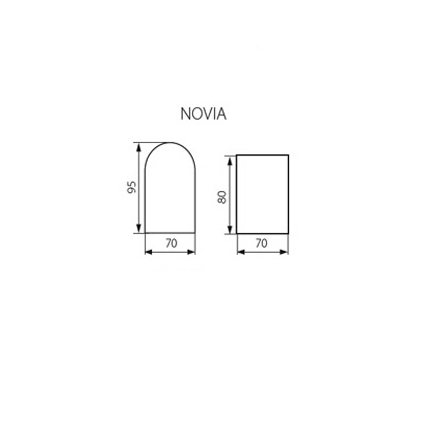 novia buitenlamp zwart led