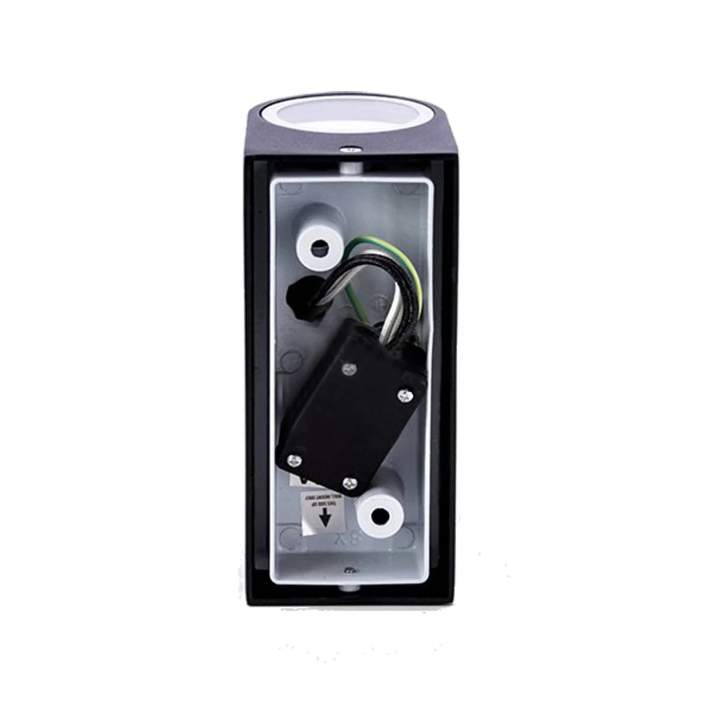 novia dubbel buitenlamp zwart led.