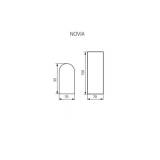 novia buiten dubbel gu10  lamp zwart led