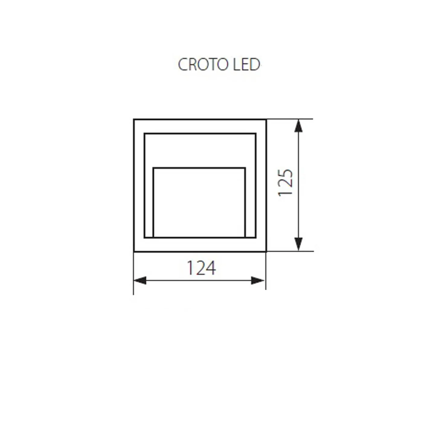 croto-I led buitenlamp oprit gevellamp.