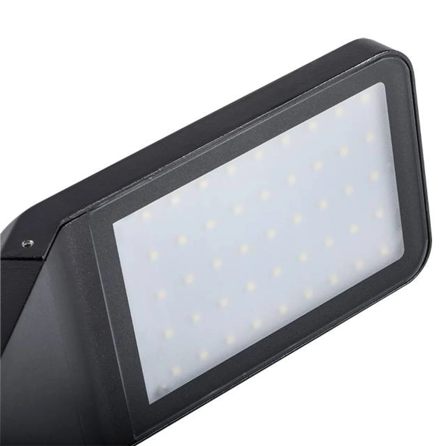 staande lamp tuin melkglas led.
