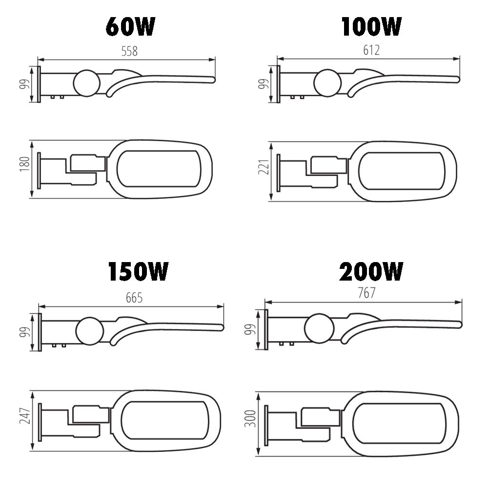 Strato straatverlichting led budget