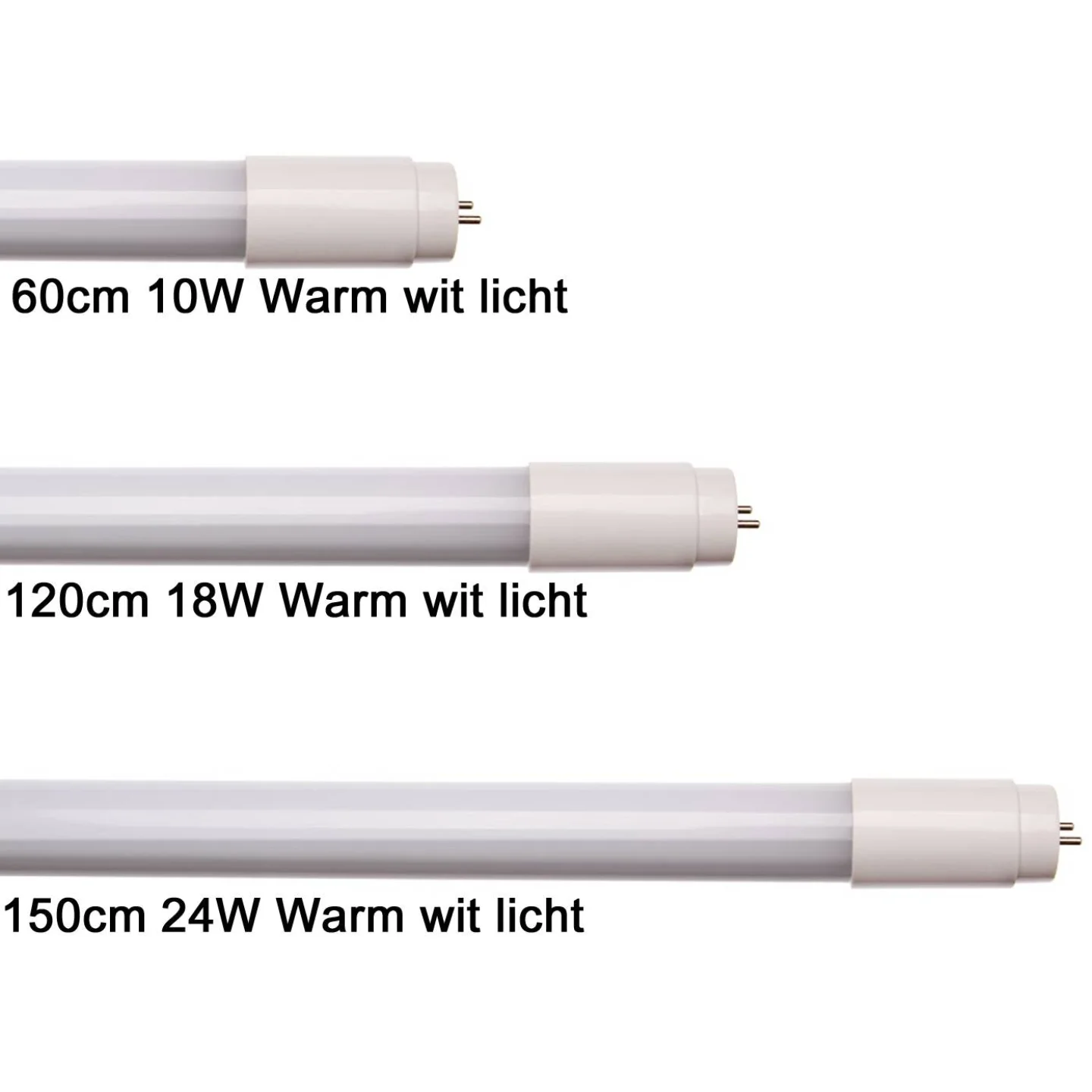 Lede buis warm wit licht 60cm 120cm 150c.